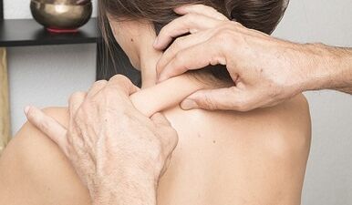 Massage cervix with osteochondrosis